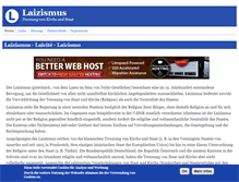 Tablet Screenshot of laizismus.de